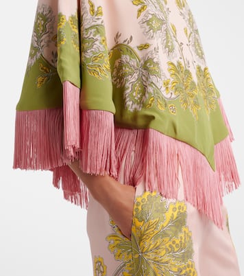 Wendbarer Poncho Vathe Placée aus Satin | La DoubleJ