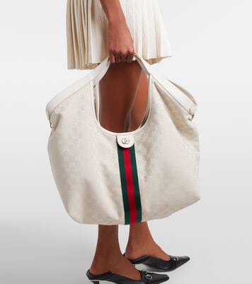 Tote Bag Gucci Giglio GG aus Canvas | Gucci