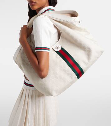 Tote Bag Gucci Giglio GG aus Canvas | Gucci
