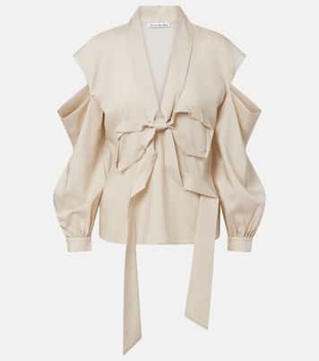 Bow-detail cutout blouse | Acne Studios