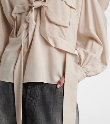 Bow-detail cutout blouse | Acne Studios