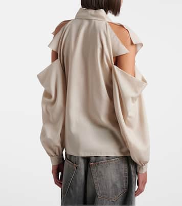 Bow-detail cutout blouse | Acne Studios
