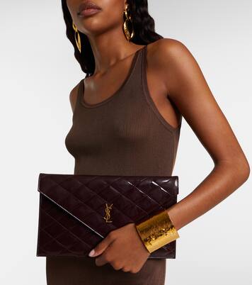 Clutch Paris aus Lackleder | Saint Laurent