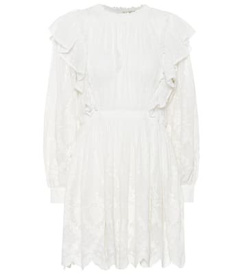 Robe Dorithie en coton à broderies anglaises | Ulla Johnson