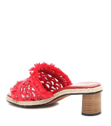 Pantoletten aus Raffiabast | Altuzarra