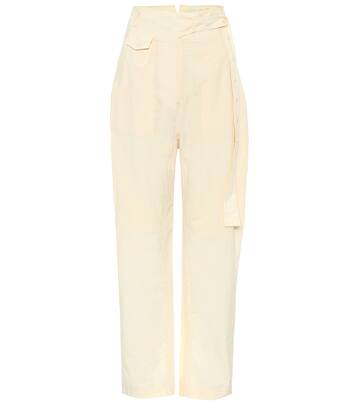 Pantalon paper bag en coton | LOW CLASSIC