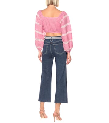 Top Albertina aus Baumwolle | LoveShackFancy