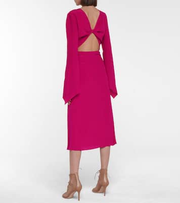 Open-back silk midi dress | Victoria Beckham