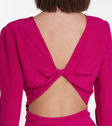 Open-back silk midi dress | Victoria Beckham