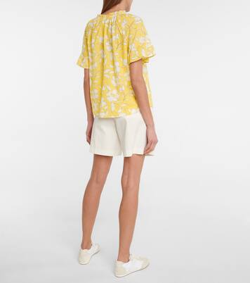 Top Idette en coton à fleurs | Velvet