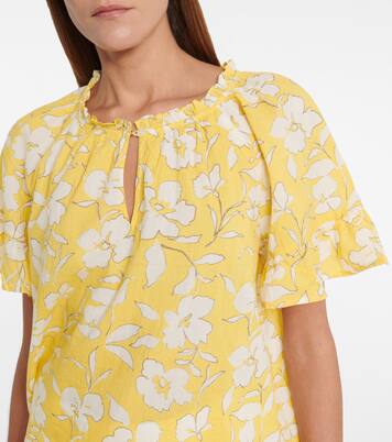 Top Idette en coton à fleurs | Velvet