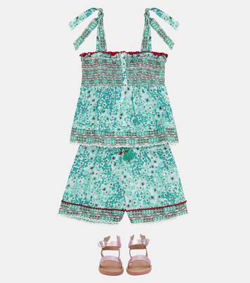 Cindy floral shorts | Poupette St Barth Kids