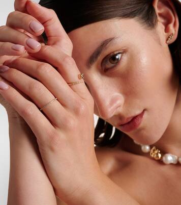 Bague Thread Band en or 18 ct et diamants | Ileana Makri