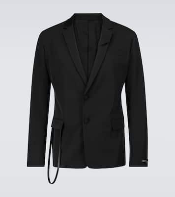 Technical single-breasted blazer | Prada