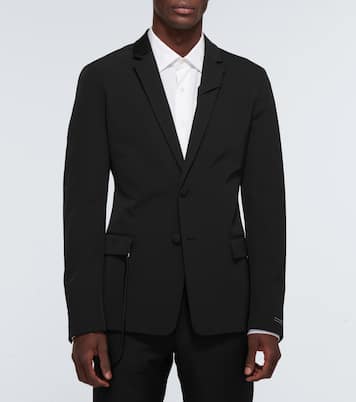Technical single-breasted blazer | Prada