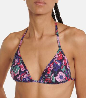 Haut de bikini triangle Shayla à fleurs | Marant Etoile