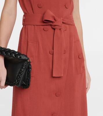 Vestido midi Audrey de efecto lino | Altuzarra