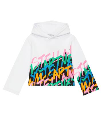 Sweat-shirt à capuche imprimé en coton | Stella McCartney Kids