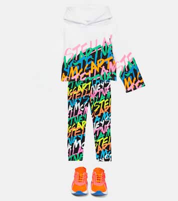 Sweat-shirt à capuche imprimé en coton | Stella McCartney Kids