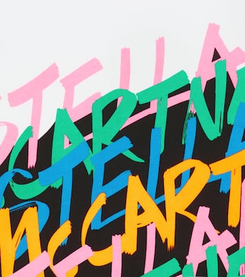 Sweat-shirt à capuche imprimé en coton | Stella McCartney Kids