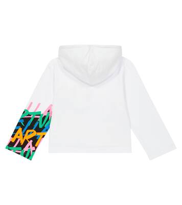 Sweat-shirt à capuche imprimé en coton | Stella McCartney Kids
