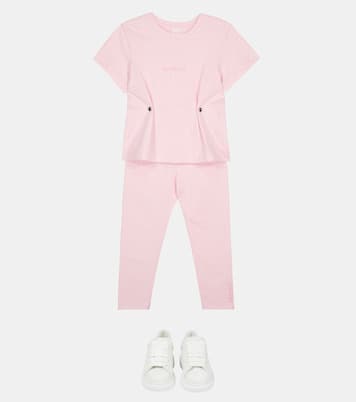 Logo cotton leggings | Givenchy Kids