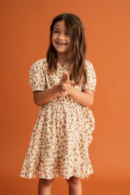 Leopard-print cotton wrap dress | The New Society