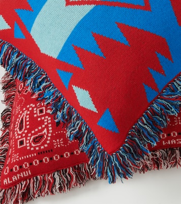Icon wool-blend jacquard cushion | Alanui
