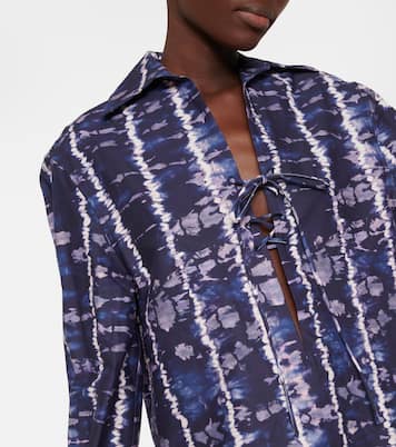 Nia印花棉质混纺衬衫式连衣裙 | Altuzarra