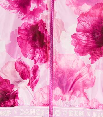 Sweat-shirt à capuche à logo et fleurs | Molo