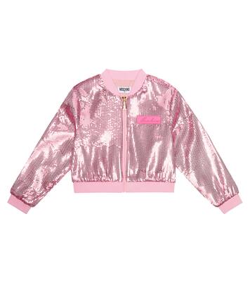 Sequined puffer jacket | Moschino Kids