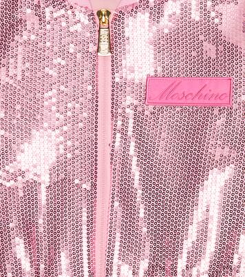 Sequined puffer jacket | Moschino Kids