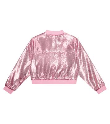Sequined puffer jacket | Moschino Kids