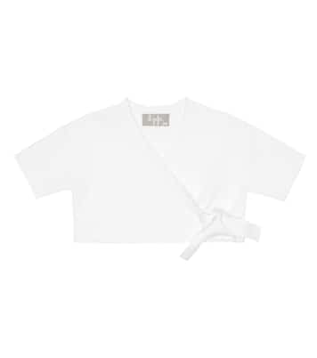 Bébé – Cardigan cache-cœur en coton | Il Gufo