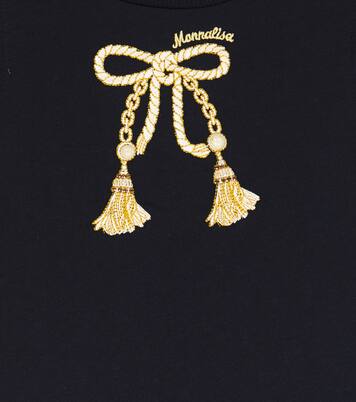 Embroidered cotton jersey dress | Monnalisa