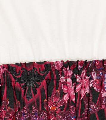 Orchid Barocco printed dress | Versace Kids