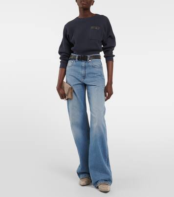 Pull raccourci en coton | Brunello Cucinelli