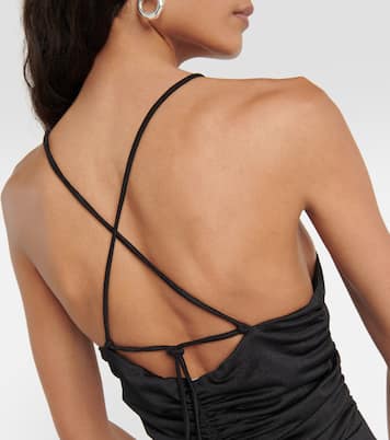 Robe longue en crêpe | Ganni