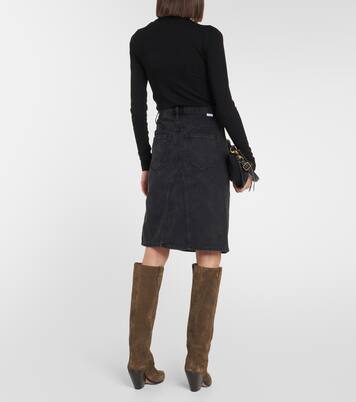 Fiali denim midi skirt | Marant Etoile