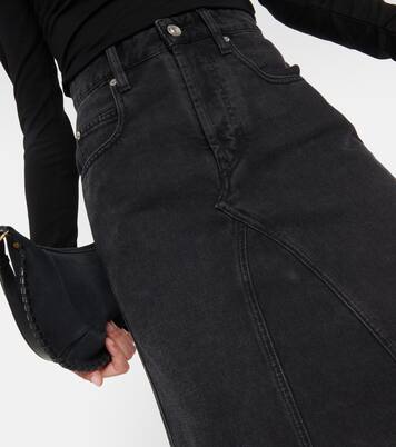 Fiali denim midi skirt | Marant Etoile