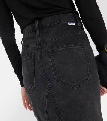 Fiali denim midi skirt | Marant Etoile