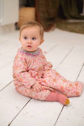 Baby Lounisa floral cotton onesie | Louise Misha