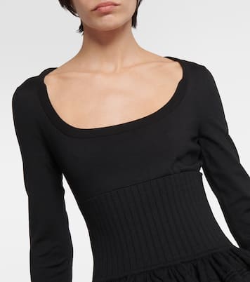 Robe Crinoline en laine mélangée | Alaïa