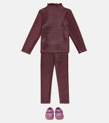 Glitter turtleneck top | Bobo Choses