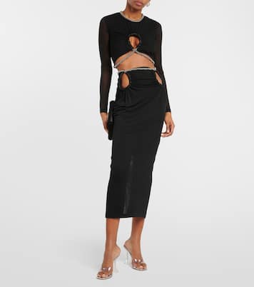 Verziertes Cropped-Top aus Jersey | Dion Lee