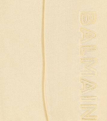 Cotton fleece sweatshirt and sweatpants set | Balmain Kids