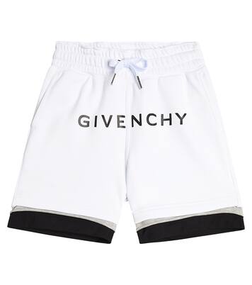 코튼 블렌드 쇼츠 | Givenchy Kids
