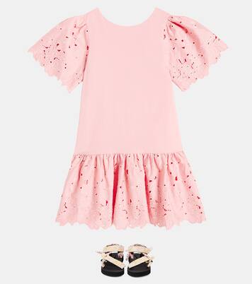 Embroidered cotton dress | Tartine et Chocolat