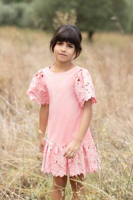 Embroidered cotton dress | Tartine et Chocolat