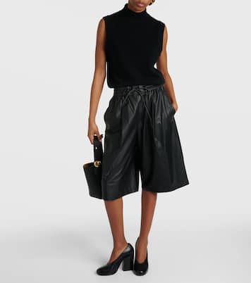 Bermudashorts aus Leder | Yves Salomon